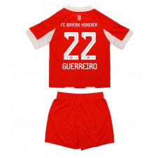 Bayern Munich Raphael Guerreiro #22 Hemmaställ Barn 2025-26 Korta ärmar (+ Korta byxor)